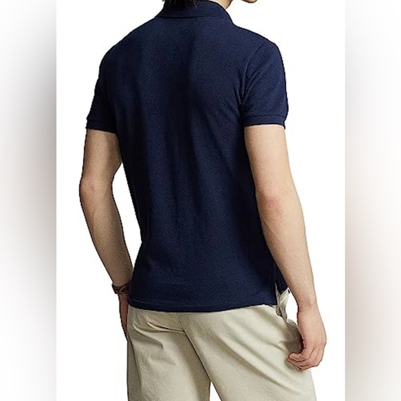 NEW Size XXL Mens POLO RALPH LAUREN Mesh Polo Shirt Big Pony Marine Navy $125 - Picture 2 of 8